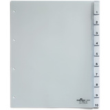 DURABLE Kunststoff-Register, A4, 10-teilig, transparent