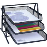 WEDO briefablage Office, aus Drahtmetall, 3 Ablagen, schwarz