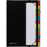 PAGNA ordnungsmappe DESKORGANIZER Color, 12 Fcher, schwarz