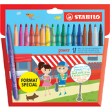 STABILO fasermaler power, rund, 18er Karton-Etui