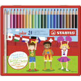 STABILO buntstifte color, sechseckig, 24er Metalletui
