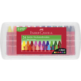 FABER-CASTELL dreikant-wachsmalkreide Jumbo, 24er Etui