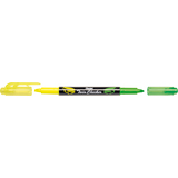 Pentel textmarker "TWIN CHECKER", 2 Spitzen, gelb/grn