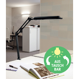 MAUL led-tischleuchte MAULatlantic, mit Klemmfu, schwarz
