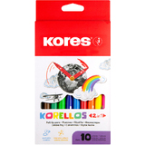 Kores duo-fasermaler Korello 2in1, 10er Etui
