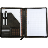 PRIDE&SOUL Schreibmappe, fr din A4, Leder, braun