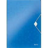 LEITZ eckspannermappe WOW, din A4, PP, blau