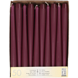 STARPAK Leuchterkerzen, 22 mm, violett, 50er Pack