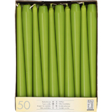 STARPAK Leuchterkerzen, 22 mm, olivgrn, 50er Pack