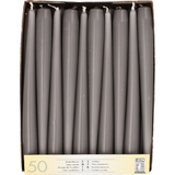 STARPAK Leuchterkerzen, 22 mm, grau, 50er Pack