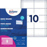 AVERY namensschild mit Kombiklemme, 90 x 54 mm