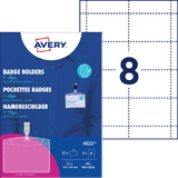 AVERY namensschild mit Clip, 90 x 60 mm