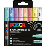 POSCA pigmentmarker PC1MC, softe Farben, 8er Etui