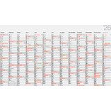 rido id wandkalender "Plakatkalender young design XL", 2026