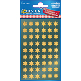 AVERY zweckform ZDesign weihnachts-sticker "Sterne", gold