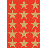 HERMA weihnachts-sticker DECOR "Sterne", 22 mm, gold