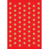 HERMA weihnachts-sticker DECOR "Sterne", 8 mm, gold