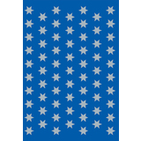 HERMA weihnachts-sticker DECOR "Sterne", 8 mm, silber