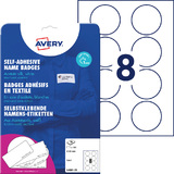 AVERY zweckform Laser-Namens-Etiketten, 65 mm, rund, wei