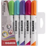 Kores whiteboard-marker K marker XW1, Rundspitze, 6er Etui