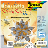 folia Faltbltter Bascetta-Stern, 150 x 150 mm, silber/gold