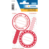 HERMA deckeletiketten HOME "New look Rot"