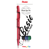 PentelArts faserschreiber Brush sign Pen, 4er Etui, Basic