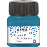 KREUL glas- und porzellanfarbe Clear, cyanblau, 20 ml