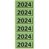 ELBA inhaltsschild "2024", grn, Mae: (B)57 x (H)25 mm