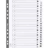 EXACOMPTA karton-register 1-20, din A4, wei, 20-teilig