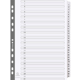 EXACOMPTA karton-register 1-31, din A4, wei, 31-teilig