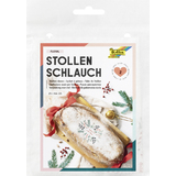 folia Stollenschluche mit Weihnachtsdruck, transparent