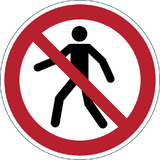 DURABLE verbotskennzeichen Fugnger verboten, selbstklebend