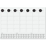 sigel papier-schreibunterlage / Wandkalender, schwarz-wei