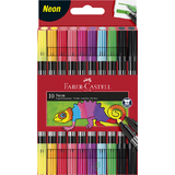 FABER-CASTELL doppelfasermaler Neon, 10er Etui