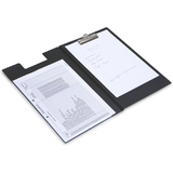 RAPESCO Klemmbrett-Mappe, din A4, pvc-folie genarbt, schwarz