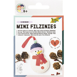 folia mini Filz-Nhset "Filzinies", 14-teilig, Schneemann