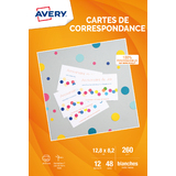 AVERY quick & clean Korrespondenz-Karten, 128 x 82 mm