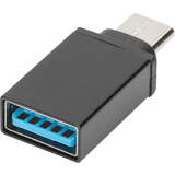 DIGITUS usb Adapter, usb-c - USB-A, schwarz