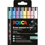 POSCA pigmentmarker PC1MR, softe Farben, 8er Etui
