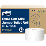TORK minirollen-toilettenpapier Jumbo, 3-lagig, wei, 120 m