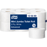 TORK minirollen-toilettenpapier Jumbo, 2-lagig, wei, 170 m