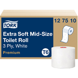 TORK Midirollen-Toilettenpapier, 3-lagig, wei, 70 m
