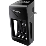 VARTA Ladegert lcd Plug Charger+, inkl. 4 x AA Akkus