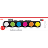 Marabu acrylfarben-set "NEON", 6 x 3,5 ml