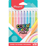 Maped fasermaler COLOR'PEPS Pastel, 10er Kartonetui