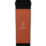 PAPERFLOW wertstoffsammelbox fr Metall, schwarz, 60 Liter