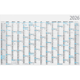 rido id Plakatkalender, 1.210 x 770 mm, gefalzt, 2026