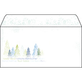 sigel weihnachts-umschlag "Trees", din lang, 90 g/qm