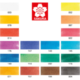 SAKURA aquarellfarben Koi water Colors sketch Box 18